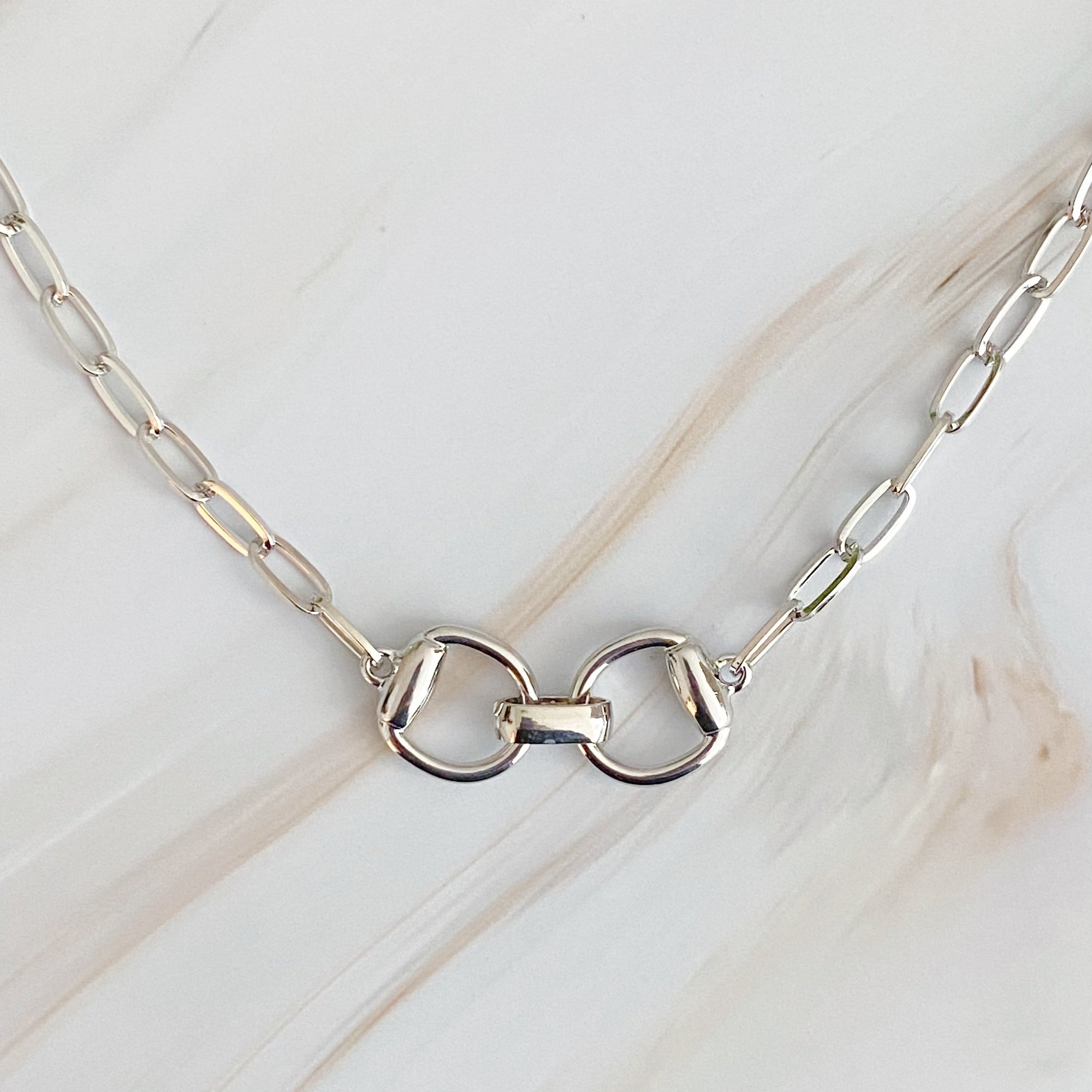 Equestrian Buckle Pendant Necklace – Designer-Inspired Gold Chain Lysandra Luxe