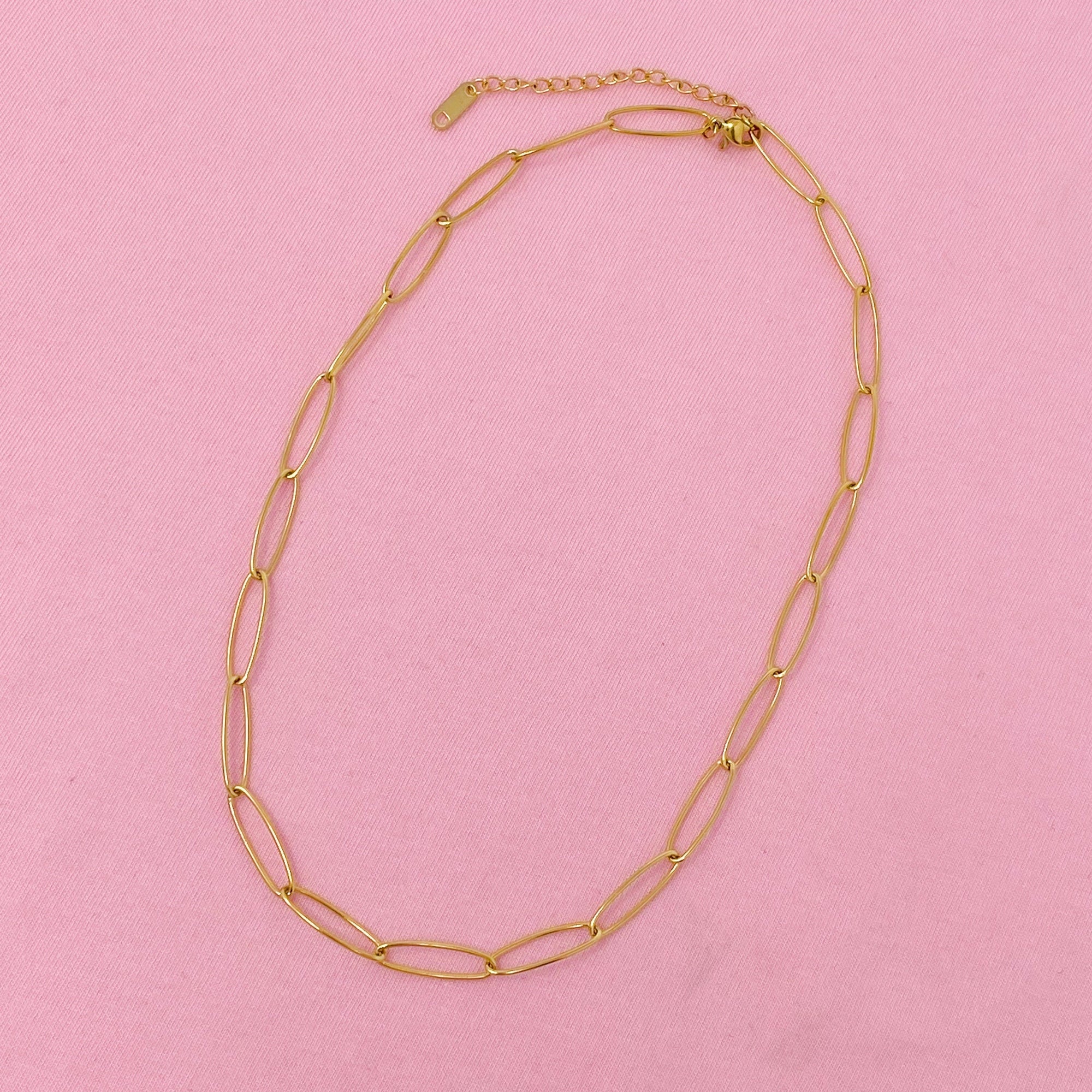 Four Pack Charming Chains – Gold Plated Stainless Steel Chain Necklaces for Women | Tarnish-Free, Charm-Ready Jewelry