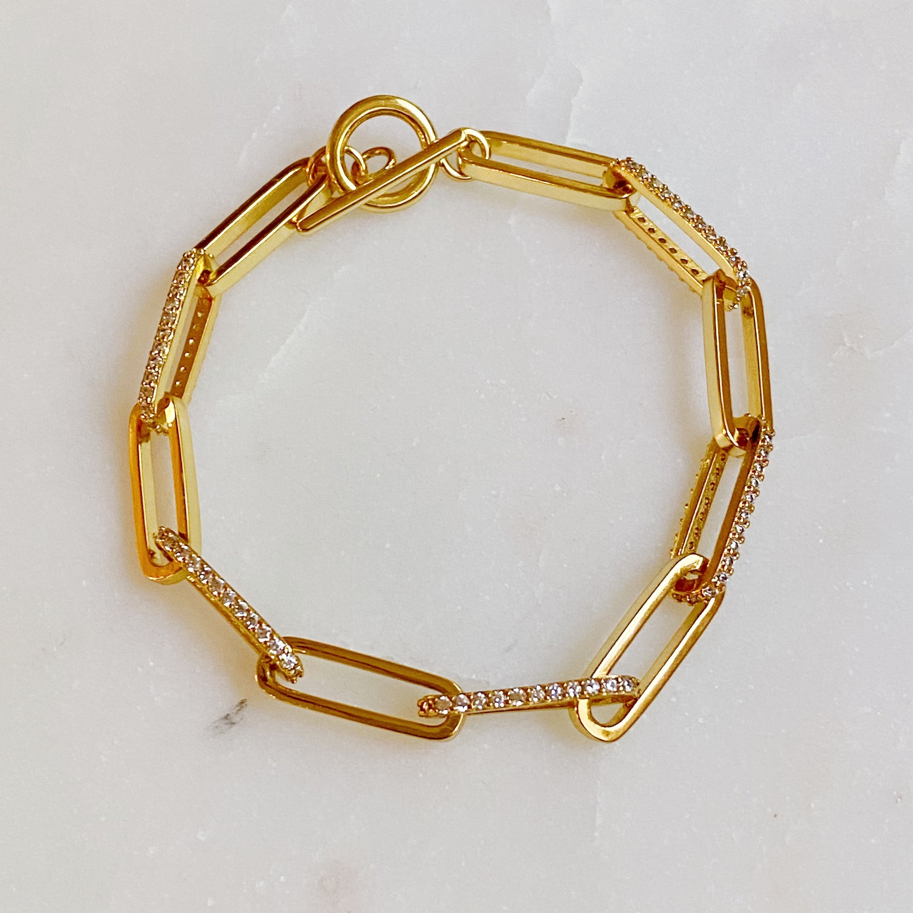 ブレスレット *Gold-Tone Chain Bracelet Amazon.com: foyjoey Stainless Steel 18K Gold Plated 5MM
