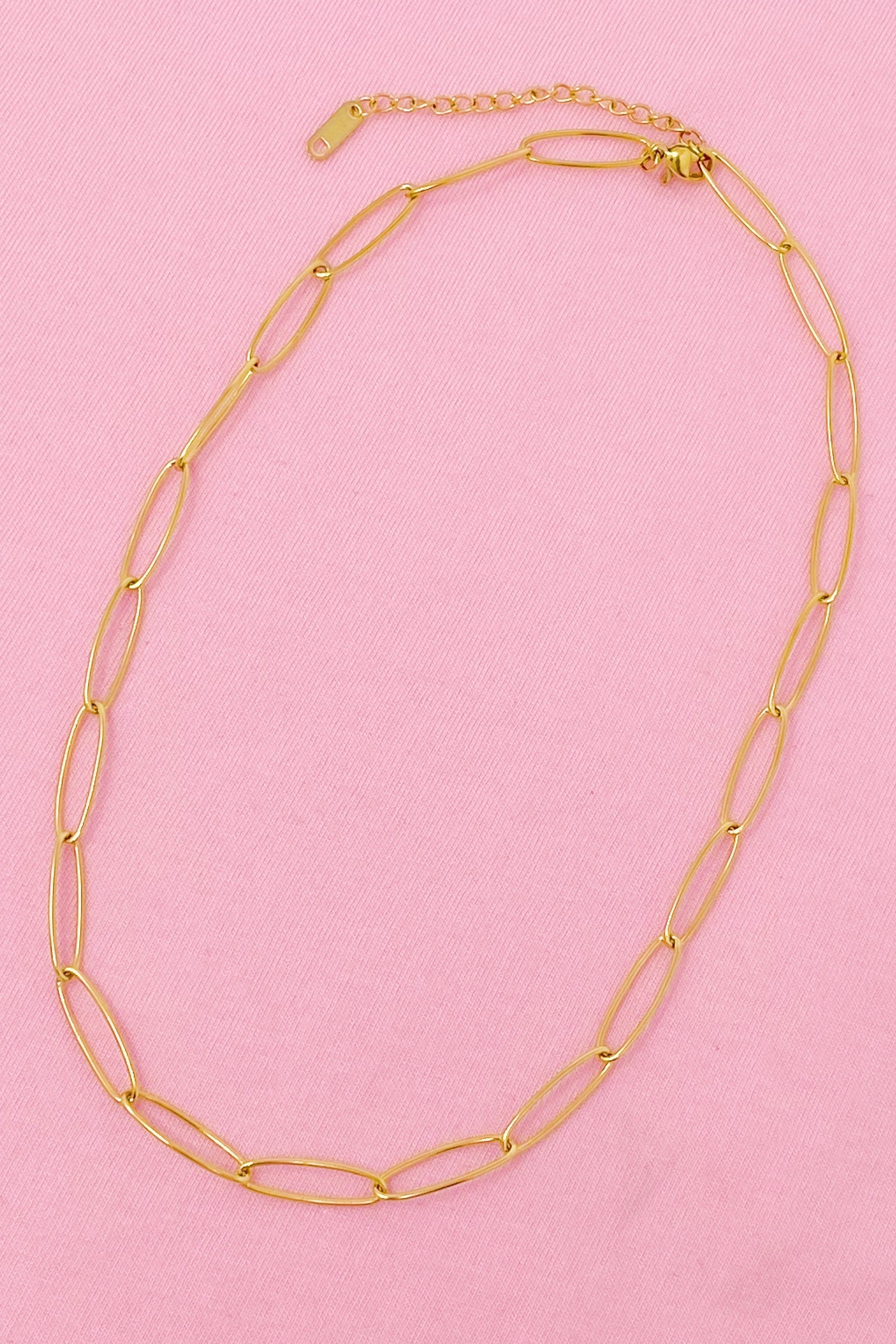 Four Pack Charming Chains – Gold Plated Stainless Steel Chain Necklaces for Women | Tarnish-Free, Charm-Ready Jewelry