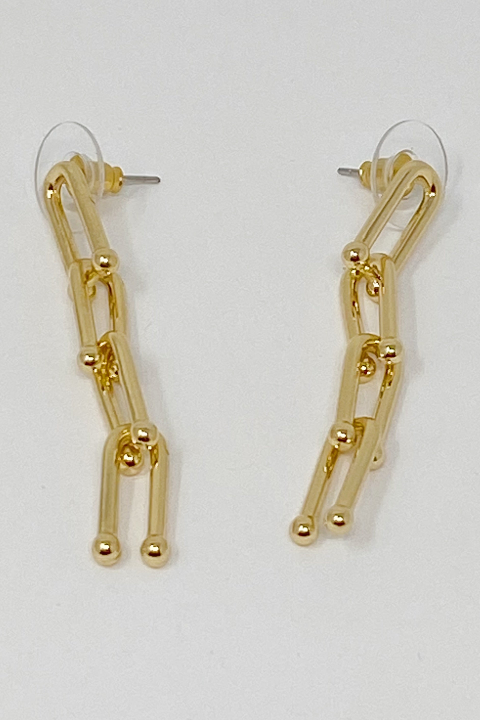 Gold Chain Link Drop Earrings for Women – Dainty Long Statement Earrings Lysandra Luxe