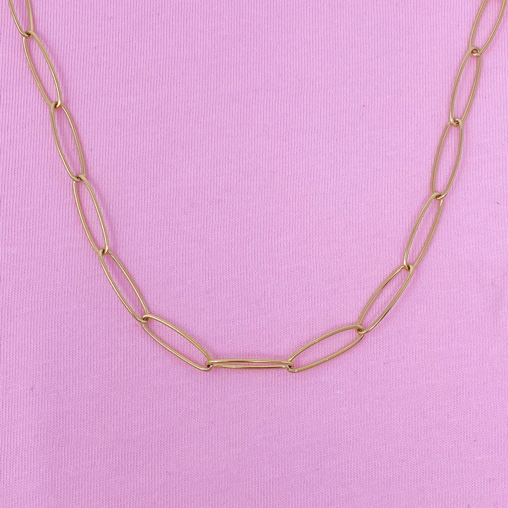 Four Pack Charming Chains – Gold Plated Stainless Steel Chain Necklaces for Women | Tarnish-Free, Charm-Ready Jewelry Lysandra Luxe