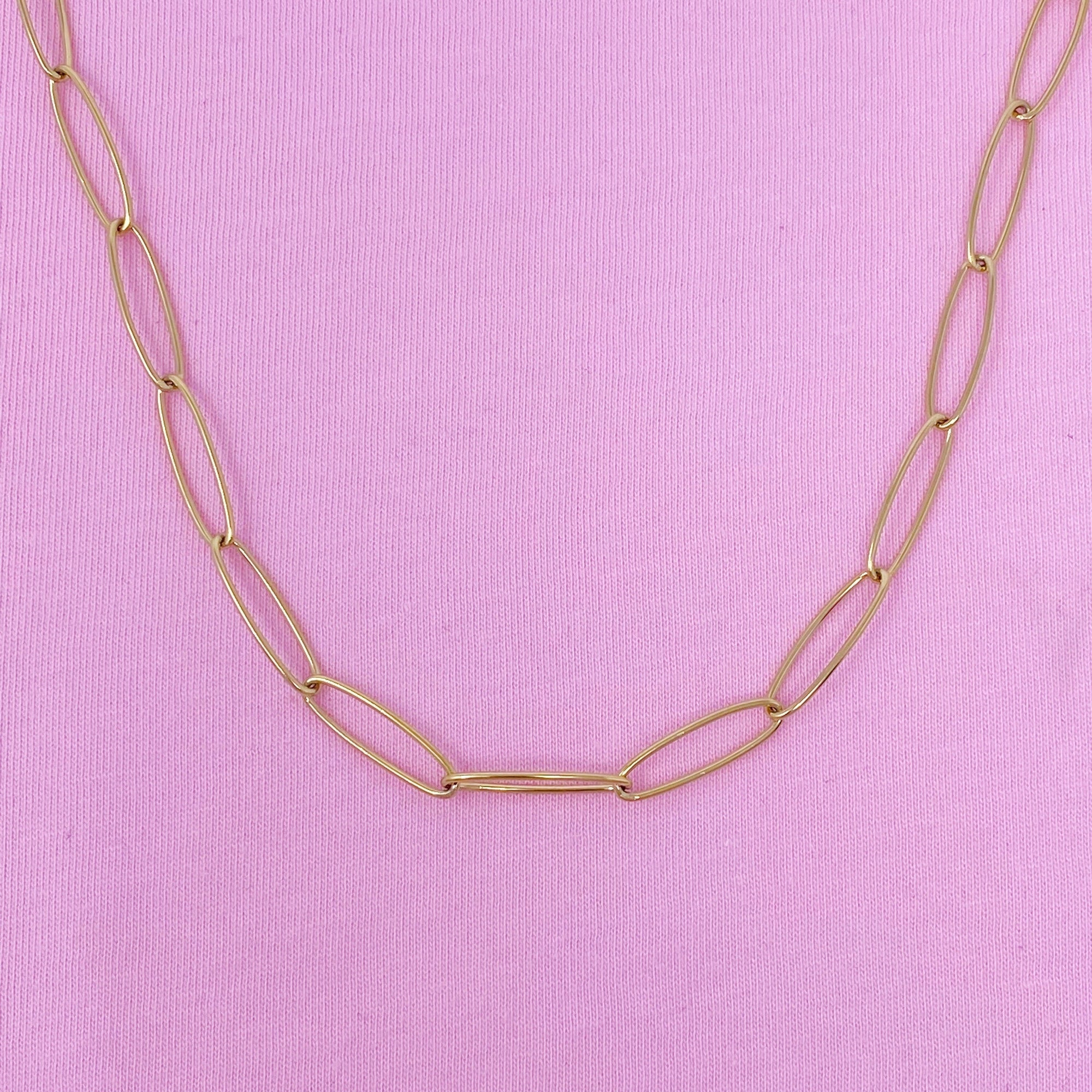 Four Pack Charming Chains – Gold Plated Stainless Steel Chain Necklaces for Women | Tarnish-Free, Charm-Ready Jewelry