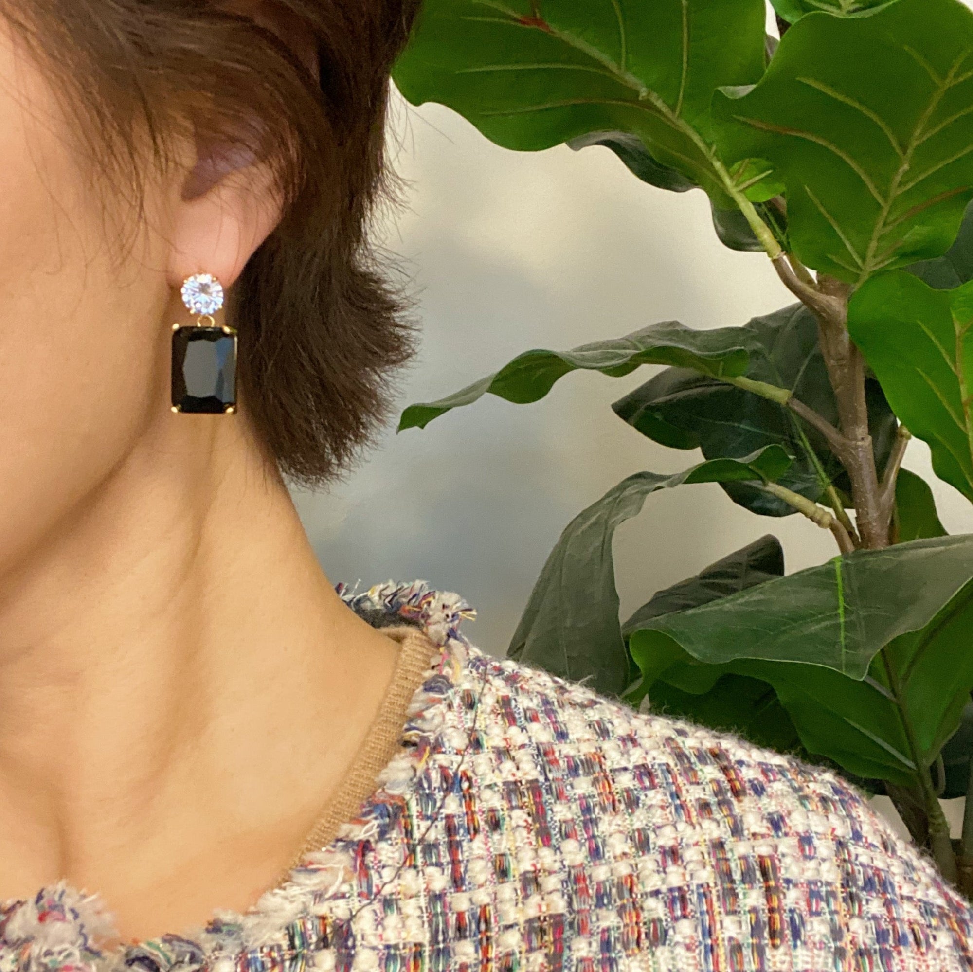 Regal Radiant & Round CZ Drop Earrings – Gold Plated Statement Jewelry Lysandra Luxe
