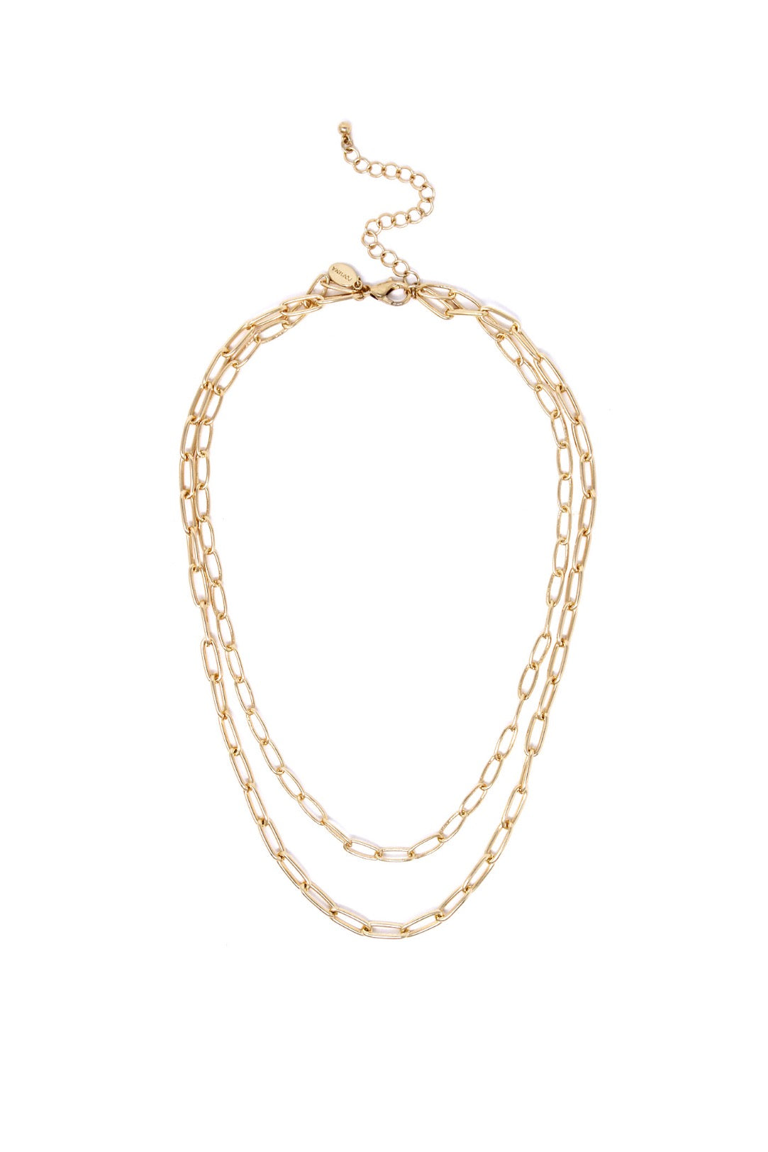 Double Layered Chain Link Necklace – Chunky Gold Statement Necklace for Women