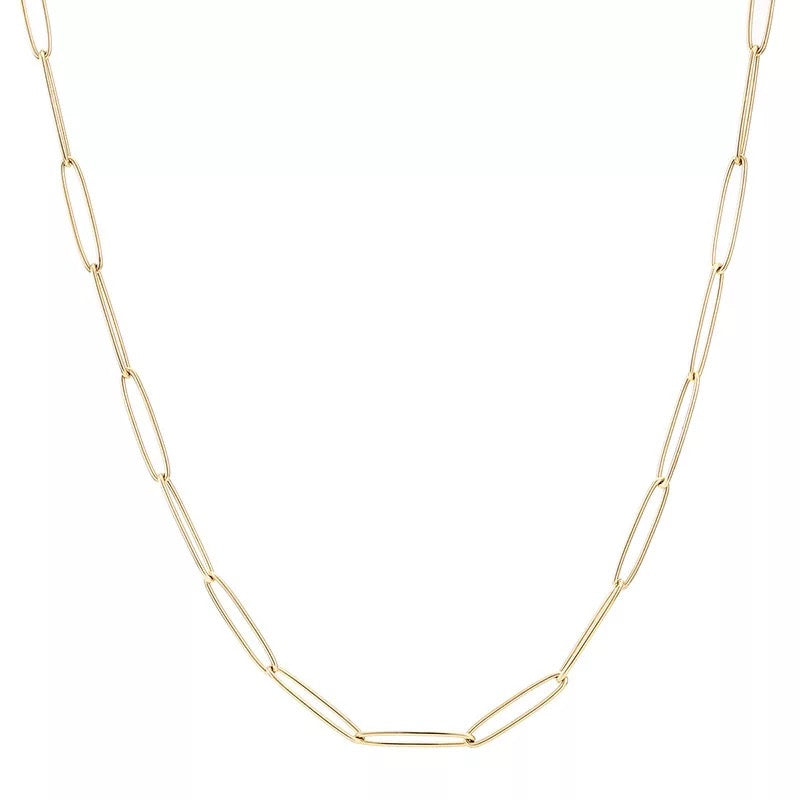 Four Pack Charming Chains – Gold Plated Stainless Steel Chain Necklaces for Women | Tarnish-Free, Charm-Ready Jewelry