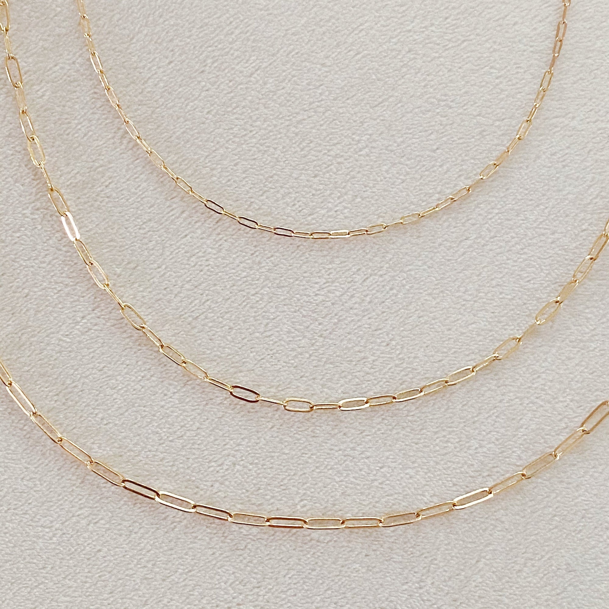 Triple Chain Link Necklace Set – 3-Piece Dainty Gold Layered Chains for Women | Minimalist Jewelry, Separate Closures, Alloy Metal Lysandra Luxe