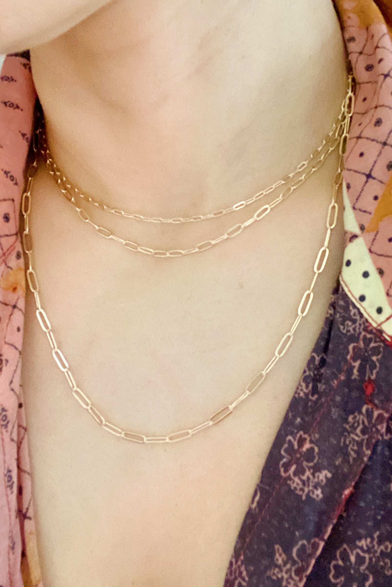 Triple Chain Link Necklace Set – 3-Piece Dainty Gold Layered Chains for Women | Minimalist Jewelry, Separate Closures, Alloy Metal Lysandra Luxe
