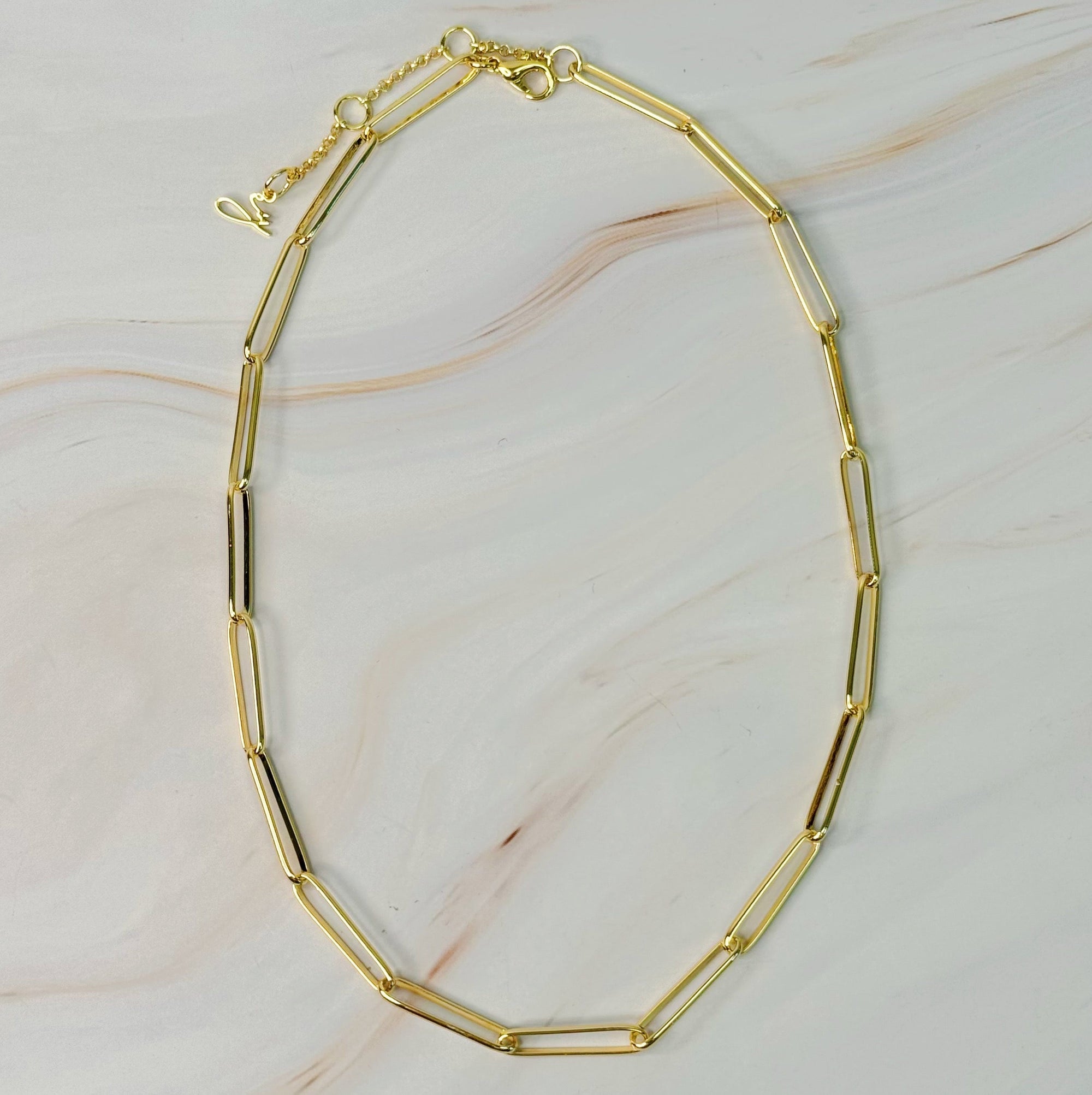 Savoy Clip-Link Statement Necklace – 18k Gold Plated Lysandra Luxe