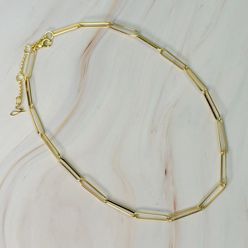 Savoy Clip-Link Statement Necklace – 18k Gold Plated Lysandra Luxe