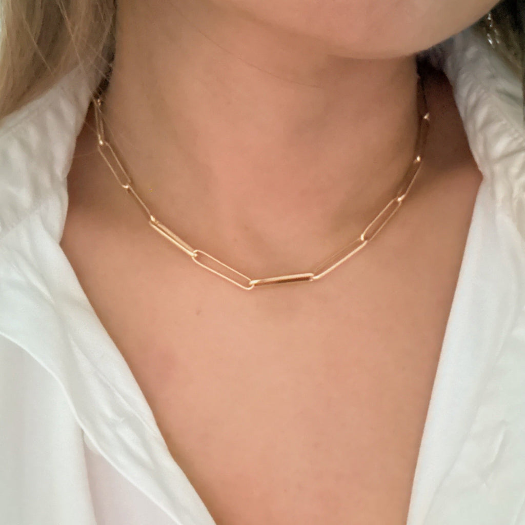 Savoy Clip-Link Statement Necklace – 18k Gold Plated Lysandra Luxe