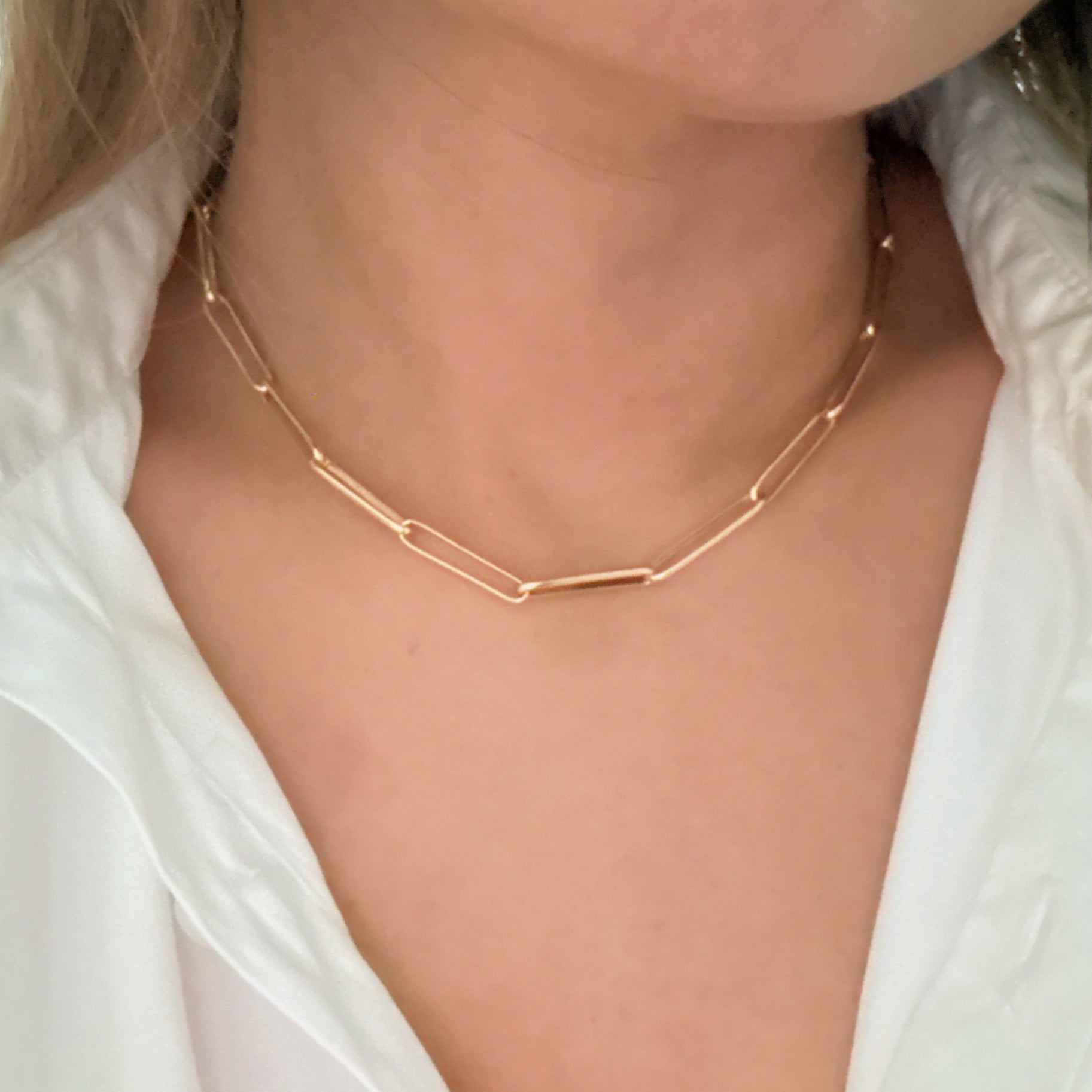Savoy Clip-Link Statement Necklace – 18k Gold Plated Lysandra Luxe