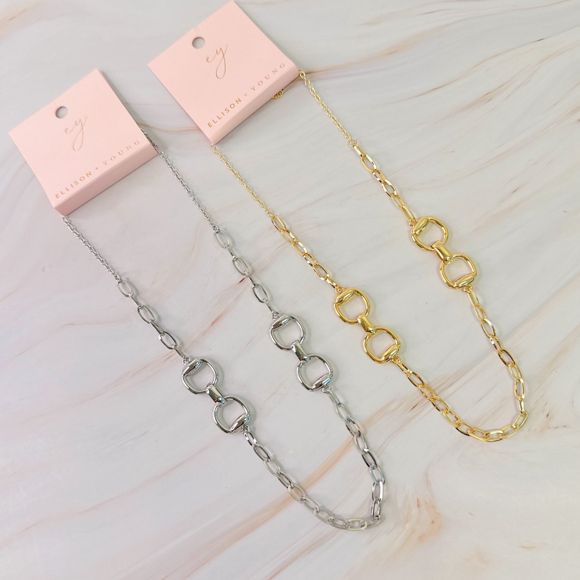 Equestrian Luxe Chain Necklace – Bold Gold or Silver Statement Piece Lysandra Luxe
