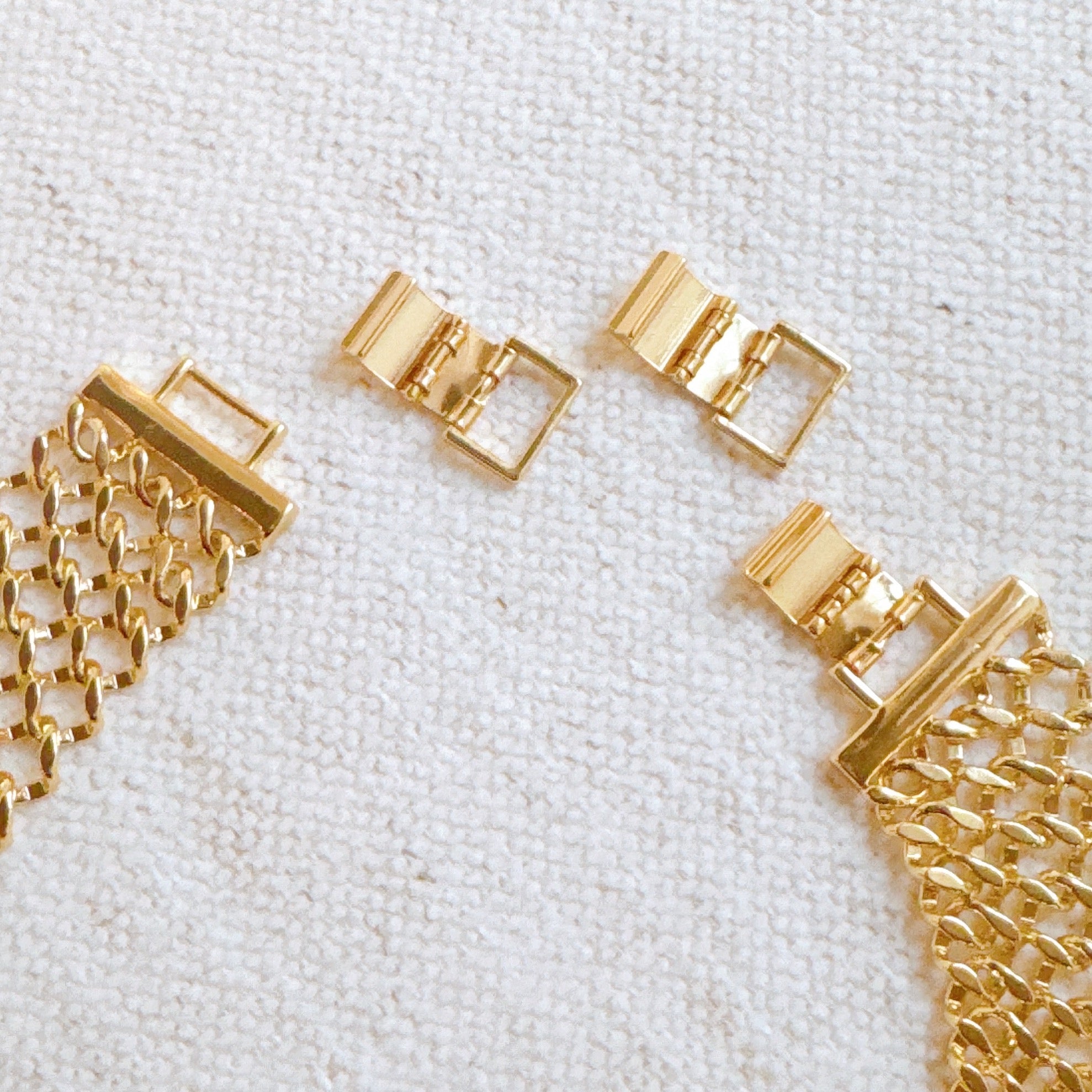 Lux Lattice Chain Necklace – 18K Gold Plated Statement Link Necklace for Women