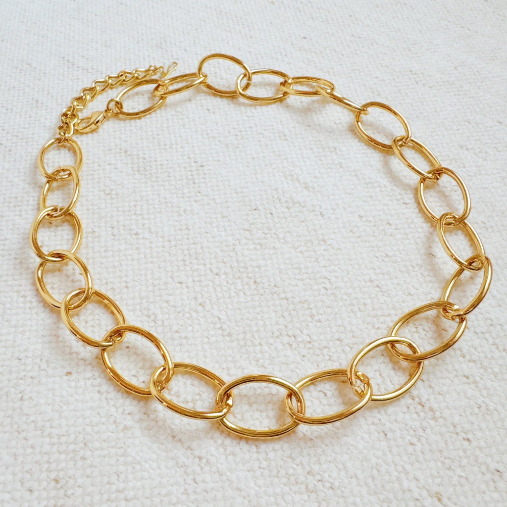 Cosmopolitan Charm Necklace – Gold Chain Necklace for Women, 18K Gold Plated Stainless Steel, Modern Office Jewelry Lysandra Luxe