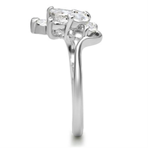 The Marquise Cluster Ring – Sterling Silver Band with Marquise-Cut Clear CZ Cluster Lysandra Luxe